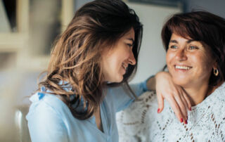 mother and daughter together on Mother's Day