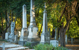 famous gravesites at cemetery in Los Angeles, California